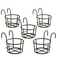 Pot de fleurs suspendu, panier en métal, étagère faite à la main pour plantes d'intérieur, écologique et durable