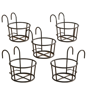 Hanging Flower Pot Metal Basket Liner Handmade Shelf for Indoor Plants Eco-Friendly and Durable - Product Image 1