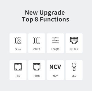Nf-8209s <span class=keywords><strong>Best</strong></span> verkochte kabeltester Poe-spanningsmeter Rj45-kabeltester Netwerkkabeltracer - Product Image 3