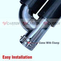 Tuyau d'échappement double brillant en Fiber de carbone de Style h, en acier inoxydable doré, embouts de silencieux de Performance M pour BMW