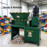 Broyeur à double arbre robuste VANEST, broyeur industriel à double arbre, machine de recyclage des déchets solides municipaux