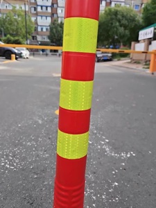 交通杆柔性引导柱塑料警示弹簧柱用于交通控制目的 - Product Image 2