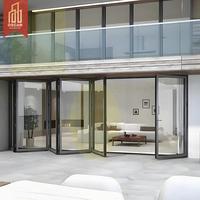 Portes pliantes en verre pour l'intérieur des maisons, les balcons et les entrées, élégantes, durables, séparateurs de porte, cloisons pliantes