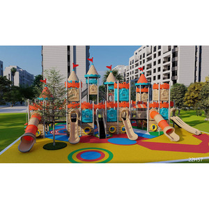 Thương mại ngoài trời nhựa sân chơi thiết lập leo núi <span class=keywords><strong>SLIDES</strong></span> chơi thiết bị cho trẻ em chăm sóc ban ngày công viên Bán buôn giá an toàn - Product Image 4