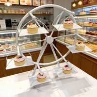 Support à gâteaux en forme de grande roue, plateau de service rotatif, présentoir multi-niveaux pour restaurants, buffets, hôtels et barbecues
