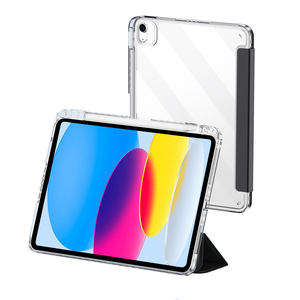 Coque magnétique en silicone souple à trois volets avec support intelligent et porte-stylo, compatible avec iPad (A16) 11e/10e <span class=keywords><strong>génération</strong></span> (2025/2022) - Product Image 1