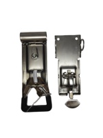 304 acier inoxydable camion porte arrière engrenage de verrouillage 27mm boîte à outils barre serrure conteneur d'expédition camion à benne basculante serrure de porte