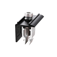 SECARE SECARE-B30 - Fixations universelles réglables à installation rapide 30-45 mm en aluminium anodisé noir pour panneaux solaires (extrémité/milieu) pour toiture en tuiles