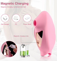 Vibrateur à double tête pour stimulation mammaire et clitoridienne, design convivial, avec fonction de succion, pour femmes
