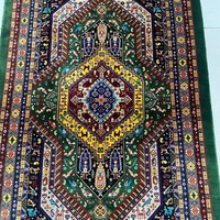 Direct From Factory Modal Dark Green Persian Tribal Pattern Floor Carpet and Rugs with White Tassel 60*90cm