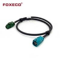 Câble LVDS FOXECO HSDLVDS sur mesure pour écran de commande central de voiture, conducteurs en cuivre étamé, connecteur adaptateur IP67