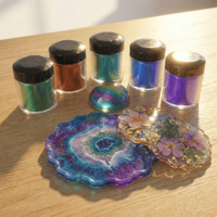 LEQU 31 Celsius Wärmeempfindliches Farbwechselndes Thermochromes Pulver für Pigment-Siebdruck Epoxidharz DIY-Handwerk
