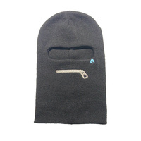 Diseño personalizado Bordado Logo Motocicleta Pasamontañas Agujero Cara completa Gorro de punto Pasamontañas Sombrero Máscara de esquí