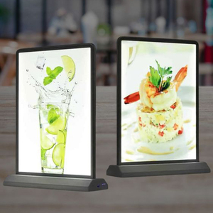 In Stock <strong>A4</strong> USB Desktop Ultra Thin Aluminum Frame Restaurant <strong>Led</strong> Menu Advertisement Sign Double Sided Light Box <strong>Display</strong> - Product Image 6
