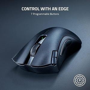 Nuevo <span class=keywords><strong>Razer</strong></span> <span class=keywords><strong>DeathAdder</strong></span> <span class=keywords><strong>V2</strong></span> X HyperSpeed Inalámbrico Ultrarrápido, 235 Horas de Duración de Batería, 7 Botones Programables, Sensor Óptico 5G de 14K DPI - Product Image 3