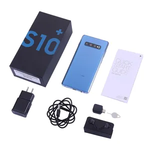 Original usado S10 Plus G975F/DS G975U 6,4 pulgadas desbloqueado 8 + 128GB ROM NFC Dual/Single SIM 4G LTE Smartphone para Samsung S10Plus