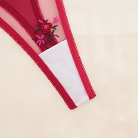 Ensemble de lingerie sexy en dentelle pour femme, soutien-gorge push-up de luxe sans armatures, style Pure Desire, tendance transfrontalière