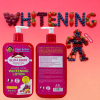 Lotion Corporelle Éclaircissante Bio Gluta Berry en Gros, Vitamine C, Collagène, Anti-Âge, Anti-Rides, Hydratante, pour une Peau Lumineuse et Éclatante