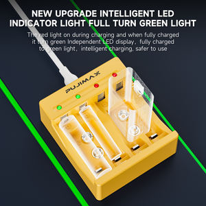 PUJIMAX fabrika toptan 1.2v Ni-MH pil şarj cihazı NI-MH ni-cd şarj edilebilir pil pil şarj cihazı tip-c ile şarj portu - Product Image 3