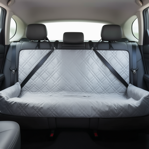 Alfombrilla para Asiento de Coche para Perros, Funda Protectora para Asiento Trasero, Gris, Menos de 100 Libras, Rectangular, Poliéster, para Todas las Estaciones, Cómoda para Viajar - Product Image 2