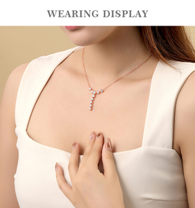 ALICE高級ジュエリー高ジルコンネックレス レディース S925スターリングシルバーネックレス シャイニングハイエンドジルコンネックレス - Product Image 3