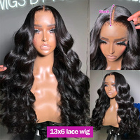 Acheter en gros vague de corps 13x4 avant de lacet perruques sans colle vierge brésilienne cheveux perruques cheveux humains 13x6 HD dentelle frontale perruque pour les femmes noires
