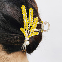 Grandes pinces à cheveux en métal avec perles en strass pour femmes et filles Accessoires pour cheveux en vente directe d'usine