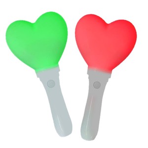 Heart Shaped Glow Stick <b>Rechargeable</b> Plastic Cheering Props For Parties Concerts Sports Events - Product Image 2