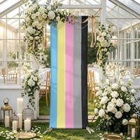 Toile de fond personnalisée à motif arc-en-ciel gay et polygenre, idéale pour la mise en scène de célébrations thématiques, les présentations de fêtes et les séances photo en studio intérieur