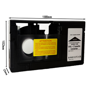 Adaptateur de cassette VHS-C vers VHS à commande mécanique pour magnétoscopes, caméscopes <span class=keywords><strong>SVHS</strong></span>, JVC, alimenté par batterie, en plastique, usage domestique - Product Image 3