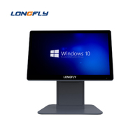 Système de point de vente tout-en-un Longfly, garantie de 2 ans, écran tactile capacitif de 15,6 pouces, Windows 10, Bluetooth/Wi-Fi 6, restaurant