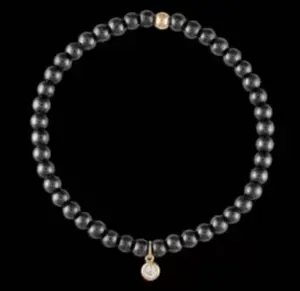 14K золото Заполненные бусины браслет ожерелье набор для женщин