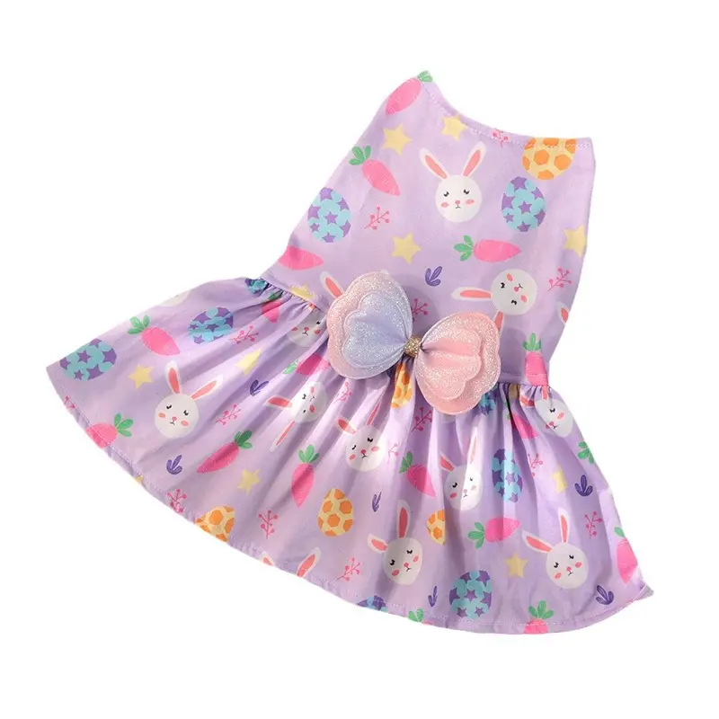 S - XL Holiday series Easter Day Dog Cat Dress  Bunny Easter Eggs Carrots Dress Outfits Skirt Dog Cat Costumes For Puppies
