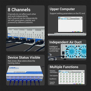 HeltecEnergy Hybrid-Fahrzeugbatterie Lade-Entlade-Ausgleichs-Reparaturgerät 8-Kanal 5A NiMH Batteriekapazitätstester - Product Image 2