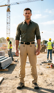 Pantalon tactique extensible 4 directions pour homme, séchage rapide, multi-poches, cargo, pour la randonnée, le travail en extérieur et les occasions décontractées - Product Image 2