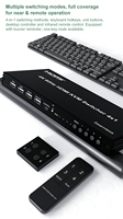 Commutateur HDMI 4x1 4K 60Hz sans coupure avec affichage quadruple, macros de souris, balayage automatique et commutation automatique pour PC, moniteur, clavier, souris et station de travail