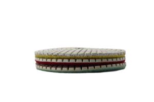 Pads de polissage diamantés à liant résineux 3 étapes 100 mm pour granit, marbre, quartz, avec polissage flexible pour les bords et une brillance optimale - Product Image 4