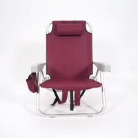 Chaise pliante de plage d'été 2024, confortable, en aluminium, portable, légère, chaise lune, tissu Oxford pour usage extérieur
