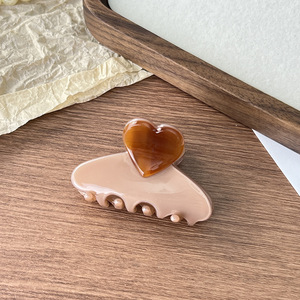 กิ๊บติดผมอะซิเตทสไตล์เกาหลี ดีไซน์ฝรั่งเศส สวยหรู สำหรับผู้หญิง แฟชั่นกิ๊บติดผม ให้ความรู้สึกหรูหรา สง่างาม กิ๊บติดผมหน้าม้า กิ๊บติดผมครึ่งหัว - Product Image 3