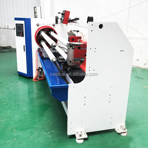 Machine de découpe de rouleaux de ruban adhésif à quatre arbres automatique avec deux lames HMI Fabricant professionnel Chine Prix de gros d'usine - Product Image 5