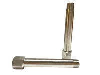 Tuyau de raccordement long fileté en acier inoxydable sur mesure, femelle-mâle, pour moule