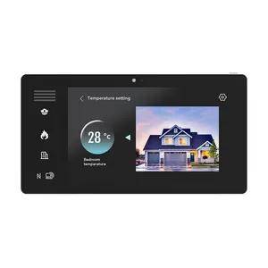 Custom Smart Home Muur Panel 7 Inch Wall Mount Tablet Android Nfc Rfid Zigbee Tablet Poe Rj45