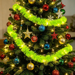 High Quality Christmas LED <b>String</b> Lights Fluorescent Green Polka Dot Decorative Lights Santa Claus <b>Balls</b> Waterproof Modern - Product Image 3