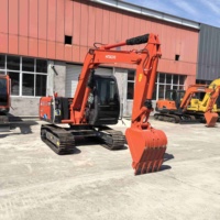 Excavatrice Hitachi ZX60 robuste pour l'exploitation minière, excavatrice sur chenilles de 6 tonnes avec mini-excavatrice en bon état, très efficace