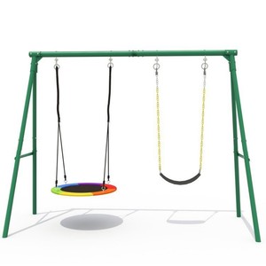 Ensemble de balançoire et toboggan en plastique durable pour enfants, intérieur/extérieur, en solde - Product Image 5