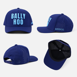 Cappello Strutturato Premium a 6 Pannelli, Berretto da Baseball Personalizzato <span class=keywords><strong>con</strong></span> <span class=keywords><strong>Catena</strong></span>, Logo Ricamato 3D, in Poliestere Perforato al Laser - Product Image 2