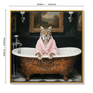 Póster con impresión artística de tigre en la bañera, <span class=keywords><strong>carteles</strong></span> decorativos <span class=keywords><strong>para</strong></span> baño, impresiones <span class=keywords><strong>para</strong></span> el baño, cuadro <span class=keywords><strong>para</strong></span> el hogar, galería de obras de arte - Product Image 1