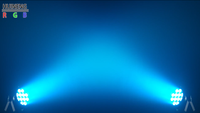 Projecteur PAR LED étanche IP65 de haute qualité, 12 LED 6-en-1, ultra-lumineux, à piles, pour discothèques, événements, spectacles et fêtes de mariage