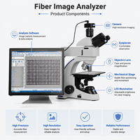 Fiber Quality Testing Analyzer Instrument Textile Laboratory QC Cotton Wool Flax Diameter Grading Machine