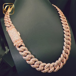 Cadena Cubana Miami de Plata de Ley 925 con Diamantes de Moissanita VVS, Joyería Fina, Estilo Hip Hop - Product Image 6